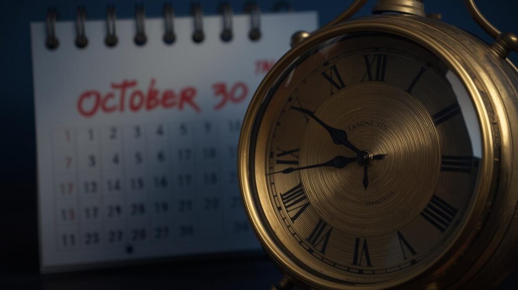 صورة تعبر عن تغيير الساعة في موعد انتهاء التوقيت الصيفي 2025 في مصر، حيث يتم تأخير الساعة 60 دقيقة لبدء التوقيت الشتوي ابتداءً من يوم 31 أكتوبر.