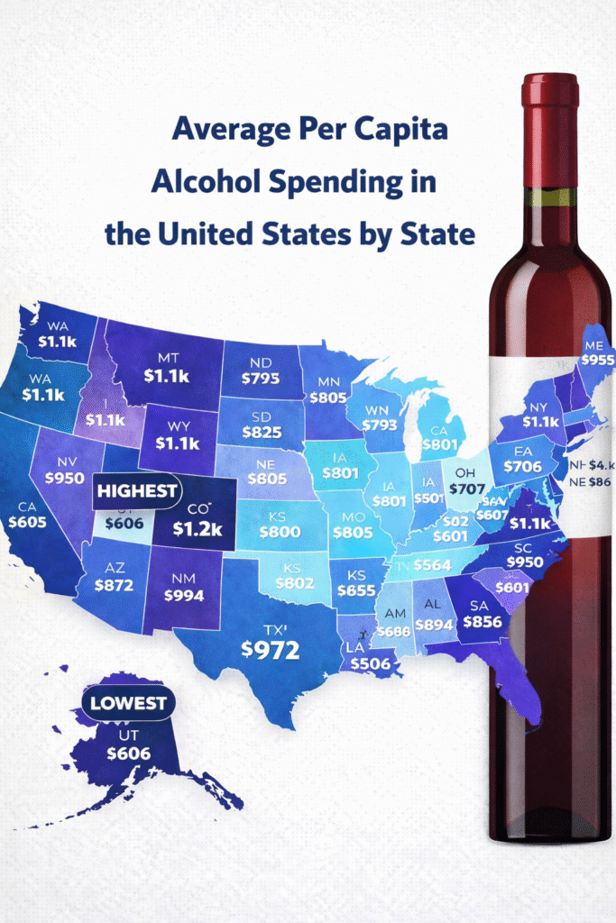 إنفاق الكحول أمريكا